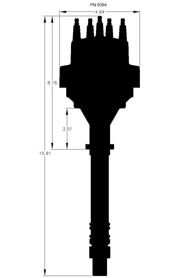 Chevrolet Digital E-Curve Distributor - 8394